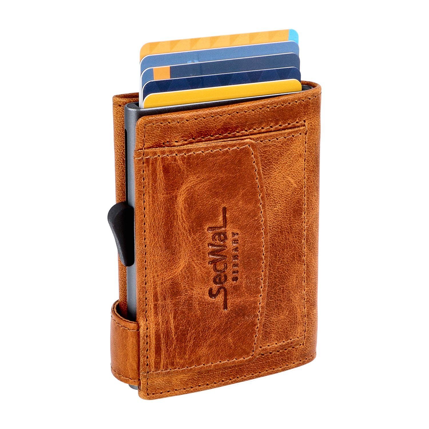 Picard Herren Geldbeutel Brooklyn mit Druckknopf aus Rinderleder in der Farbe Schwarz, 7151043001 im Sale main image 0